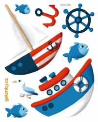 Sailors 2, decal for fabric