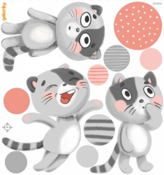 The Life Of Meow The Cat 2, reusable fabric wall decals