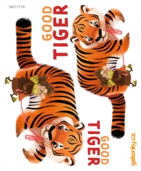 Walk with a Tiger, decal for fabric
