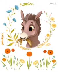 Donkey, decal for fabric