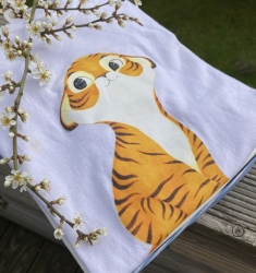 Tiger Bert, decal for fabric