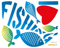Fishing, decal for fabric