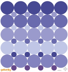 Polka Dots Collection Color of the Year 2022, reusable fabric wall sticker/decal - kopie - kopie
