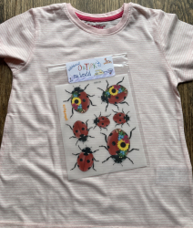 Ladybug, decal for fabric