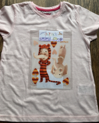 Pyžámko, obtisk na textil