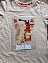 Pyžámko, obtisk na textil