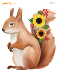 Squirell, decal for fabric