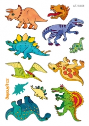 Dinosauři, dočasné tetování