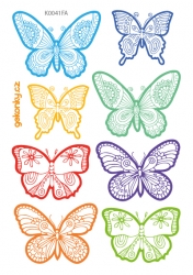 Butterflies, Fluorescent temporary tattoo