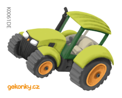 Traktor, oboustranný potisk