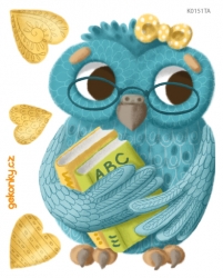 Owl, decal for fabric