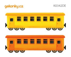 Vláček - vagony, oboustranný potisk