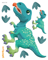 T-Rex, decal for fabric