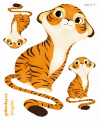 Tiger Bert, decal for fabric