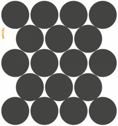 Polka Dots Anthracite, reusable fabric wall sticker/decal