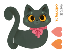 Cat with bow