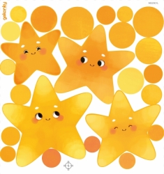 Cute Stars, fabric wall decals