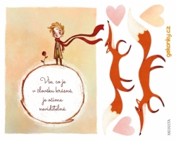 The Little Prince with quote, decal for fabrice
