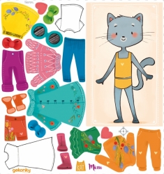 Dress up doll Cat