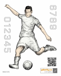 Footballer, decal for fabric - kopie