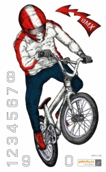 BMX, decal for fabric