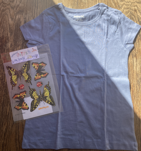 Butterflies, decal for fabric