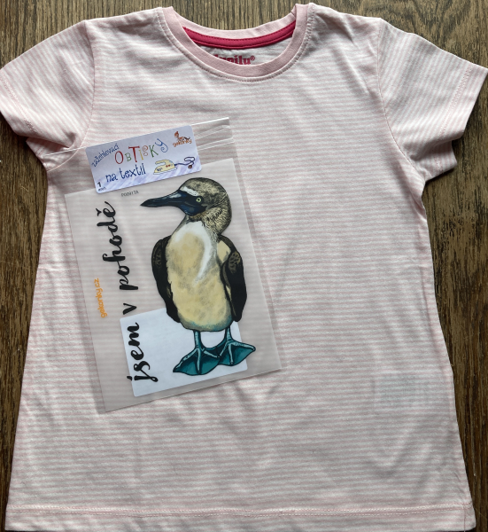 Cormorant, decal for fabric 