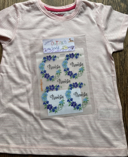 Bride decal for fabric