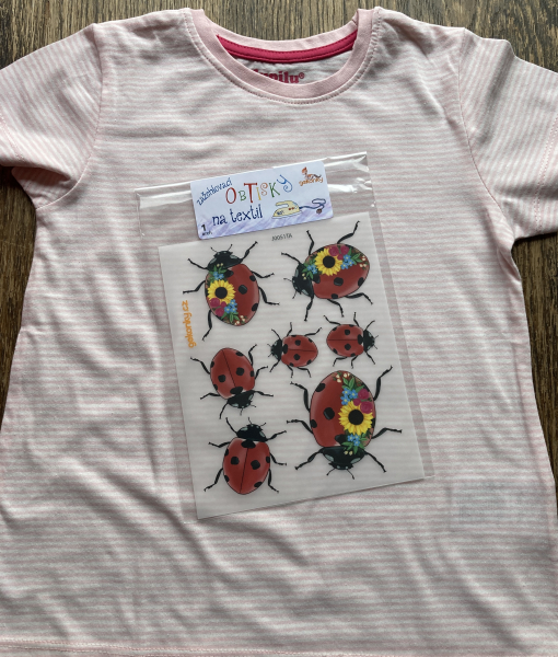 Ladybug, decal for fabric