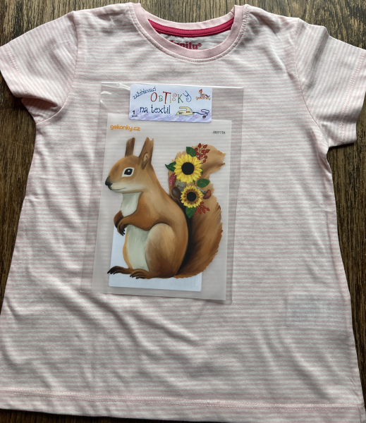 Squirell, decal for fabric