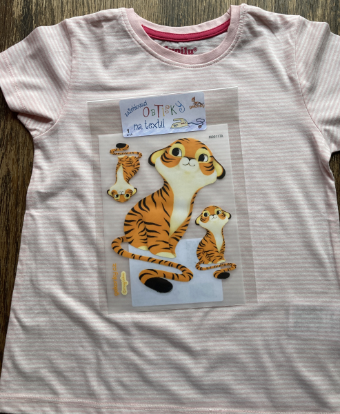 Tiger Bert, decal for fabric