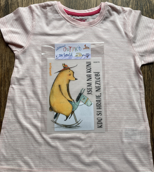 Bear, decal for fabric