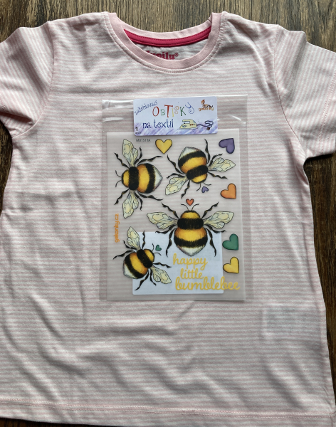 Bumblebee, decal for fabric