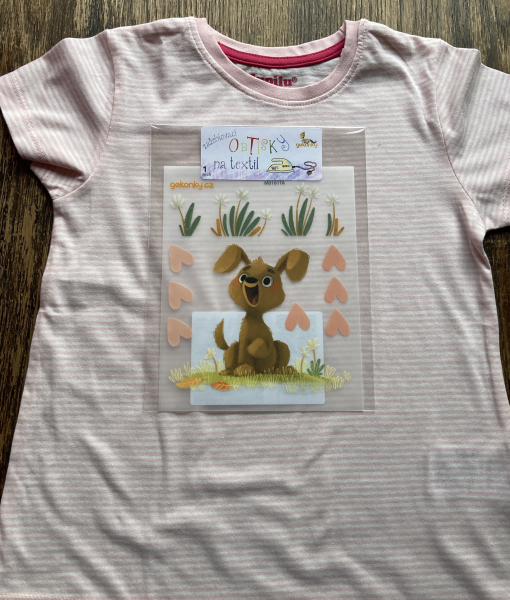 Dog, decal for fabric